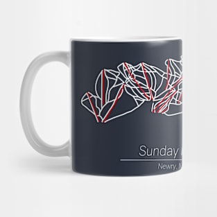 Sunday River Trail Map Mug